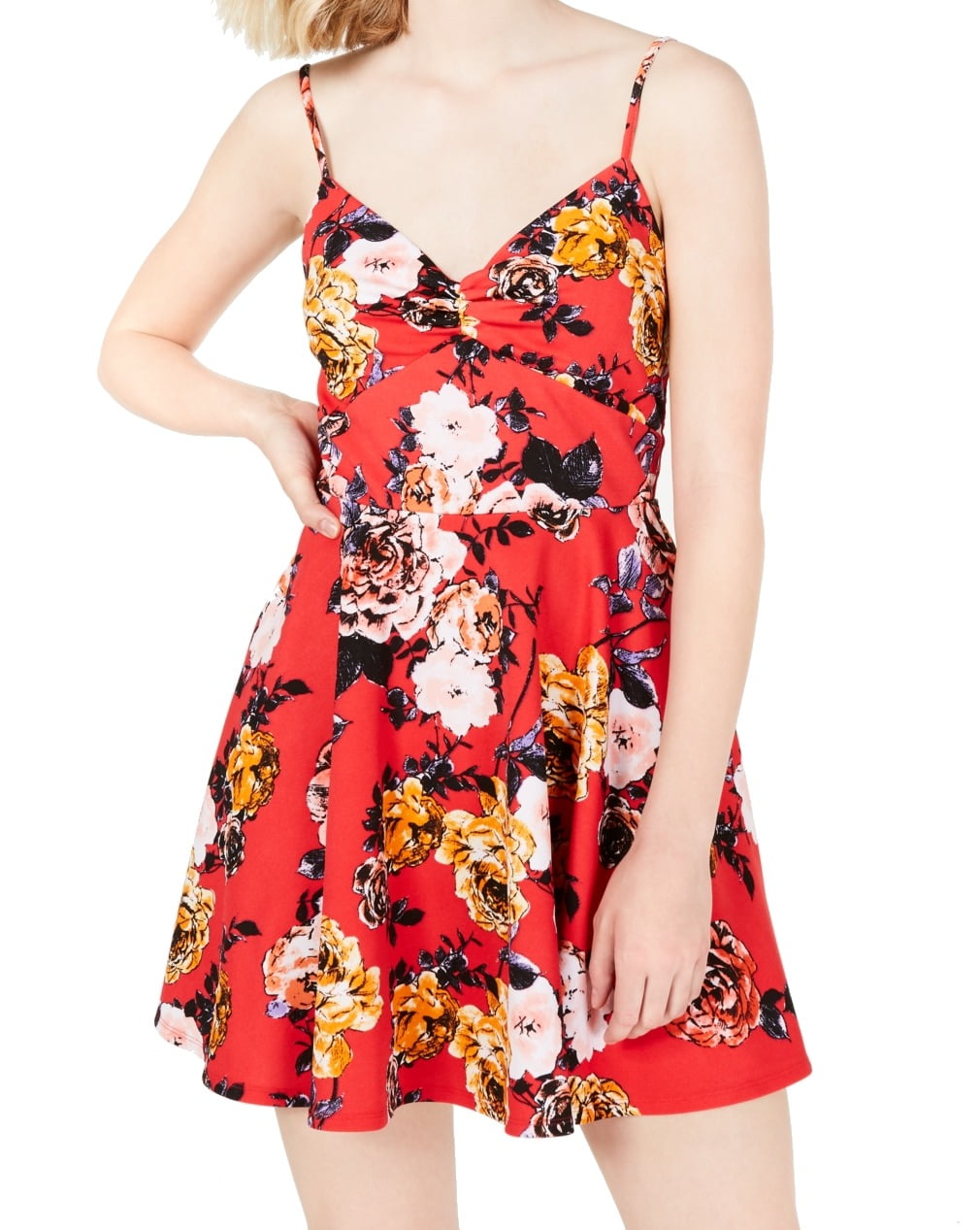 Trixxi Dress Junior A-Line Floral Print ...